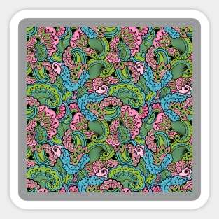 Flower seamless pattern Sticker